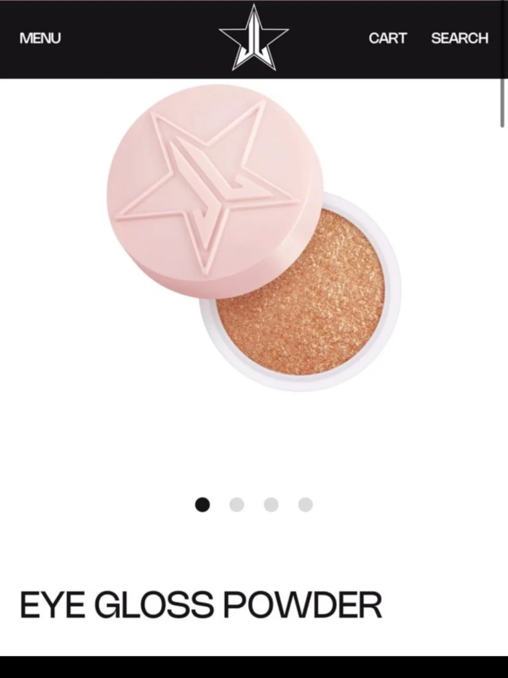 Jeffree Star Eye Gloss Powder Peach Goddess